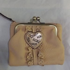 Coin wallet  cash bill fold XOXO